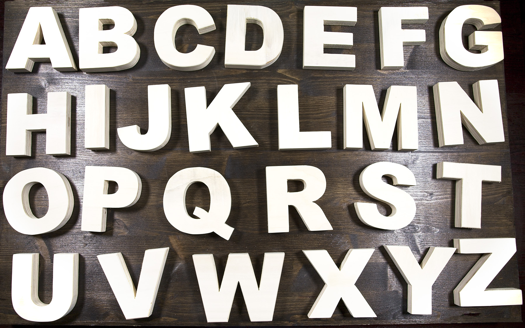 Alfabeto di legno 26 lettere