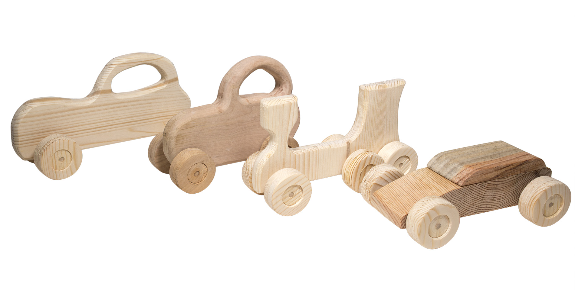 Giocattoli di legno - macchinine di legno