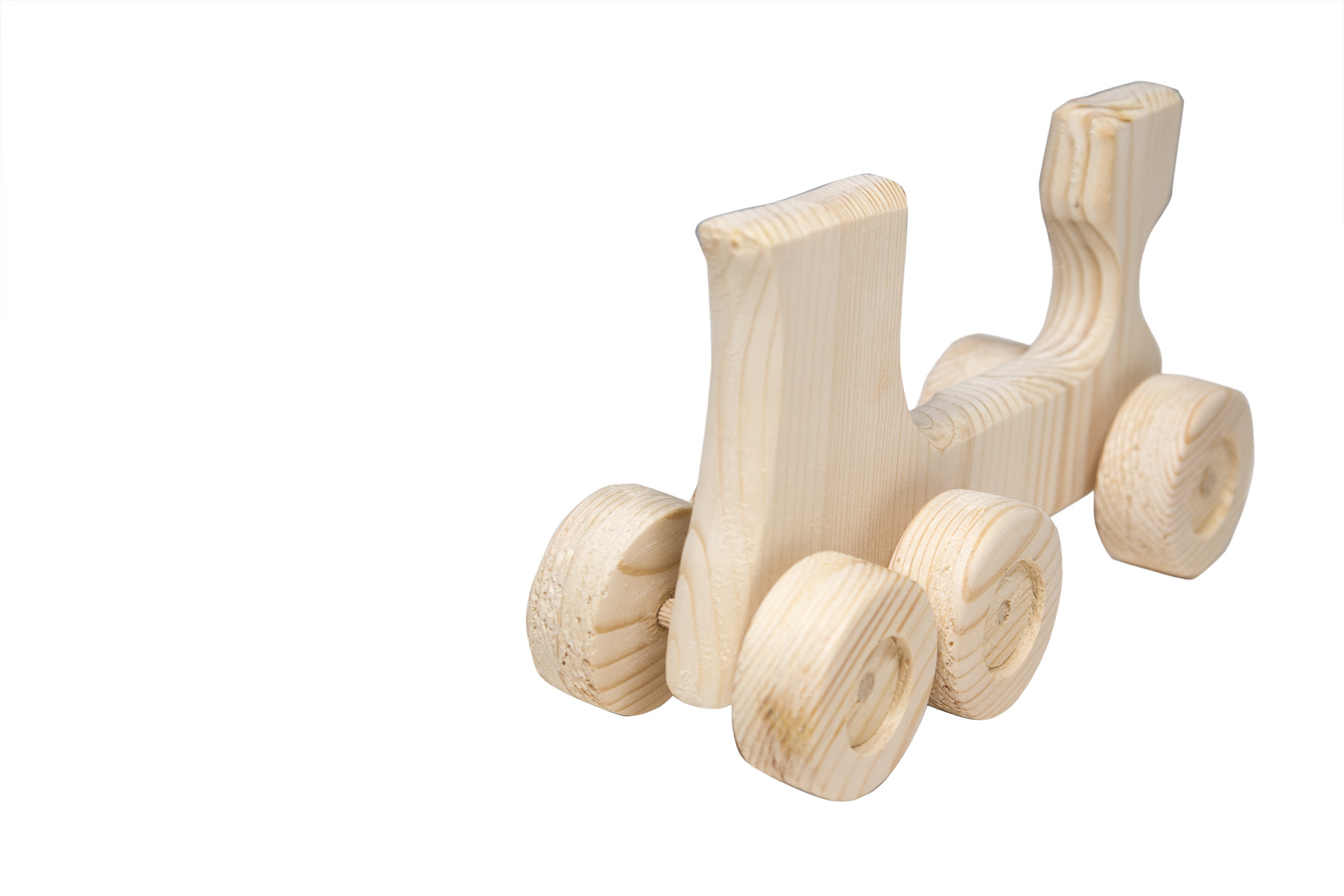 Giocattoli di legno - retro trenino di legno