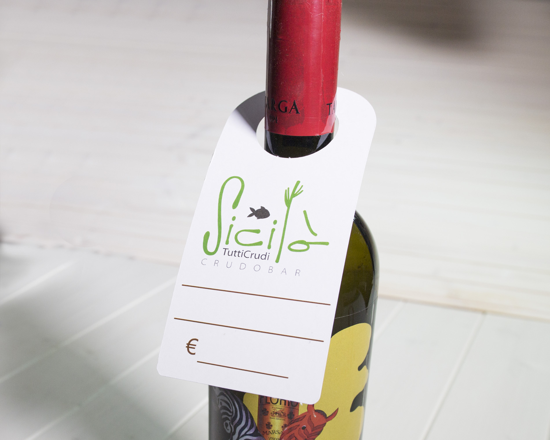 Collarini per bottiglie in cartoncino personalizzabili