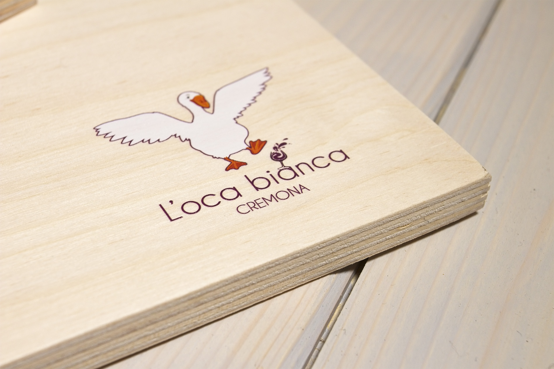 Chianchiere - Tagliere in legno personalizzato - L'Oca Bianca