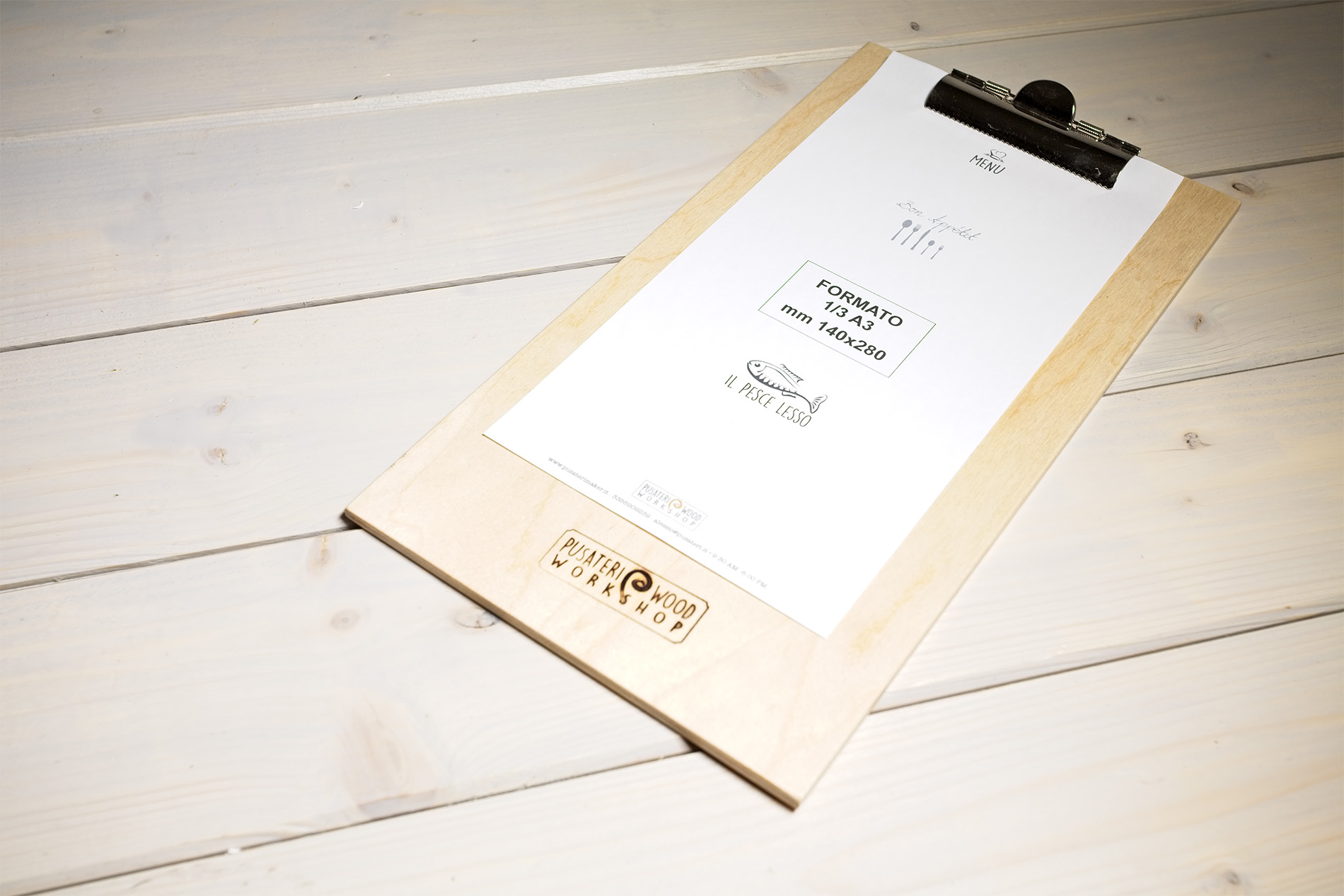 Portamenu con pinza clipboard Excelsior Deluxe