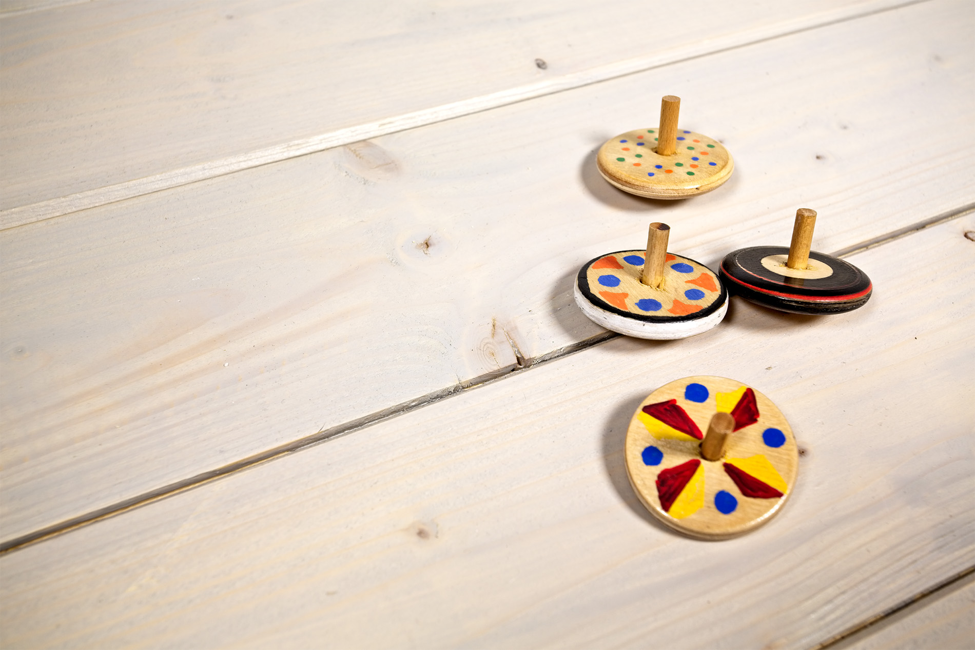 Giocattoli di legno - Trottole