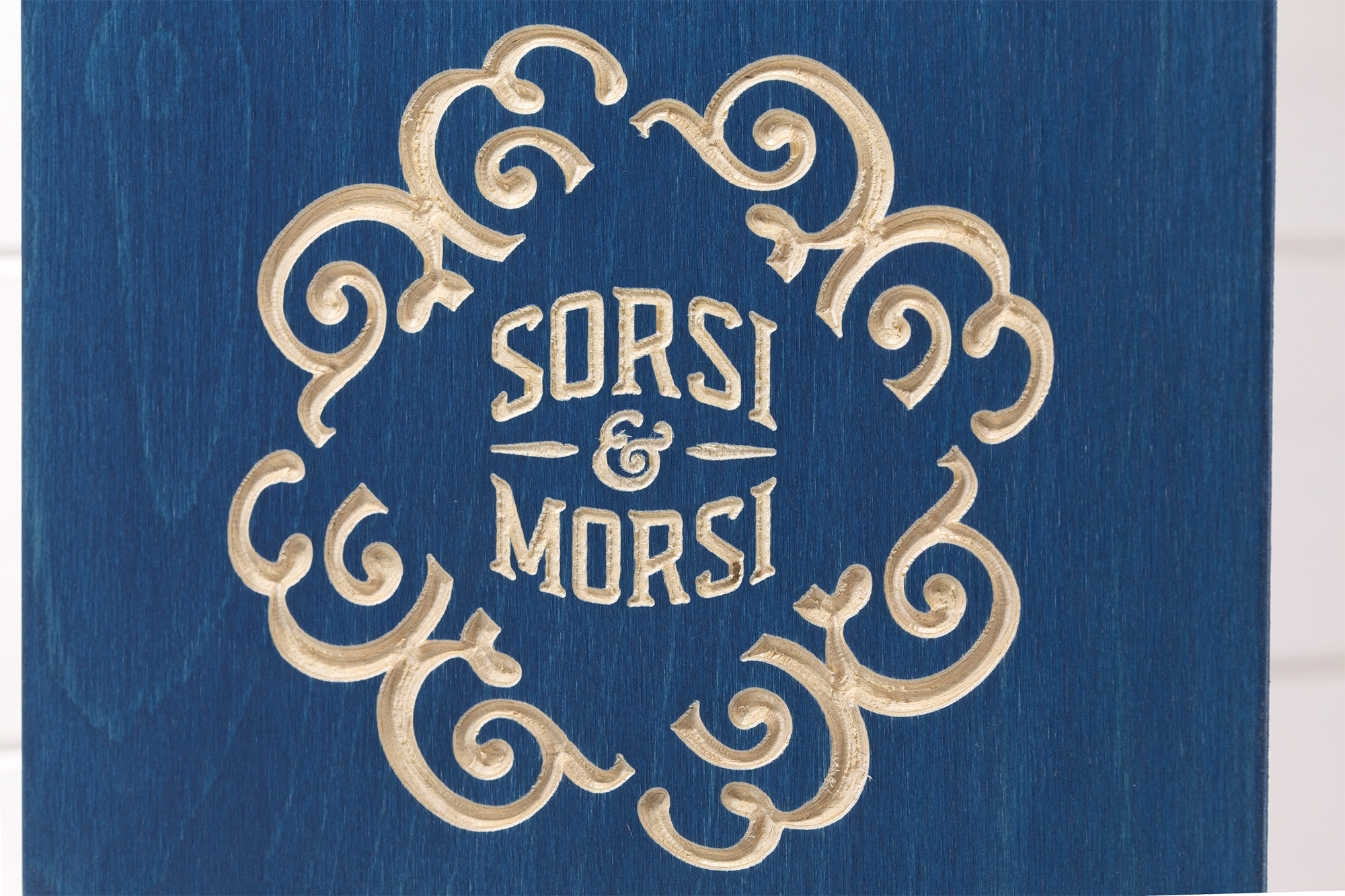 Acqua dei Corsari con Pirriaturi blu cina incisione Sorsi & Morsi