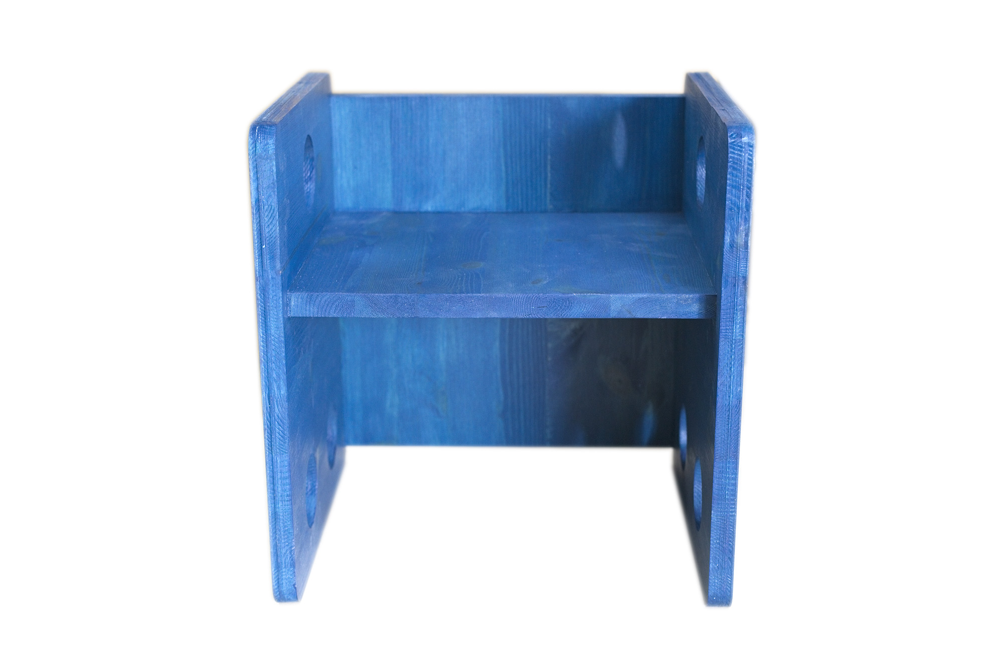 Sedia e Tavolo Cubo colore blu