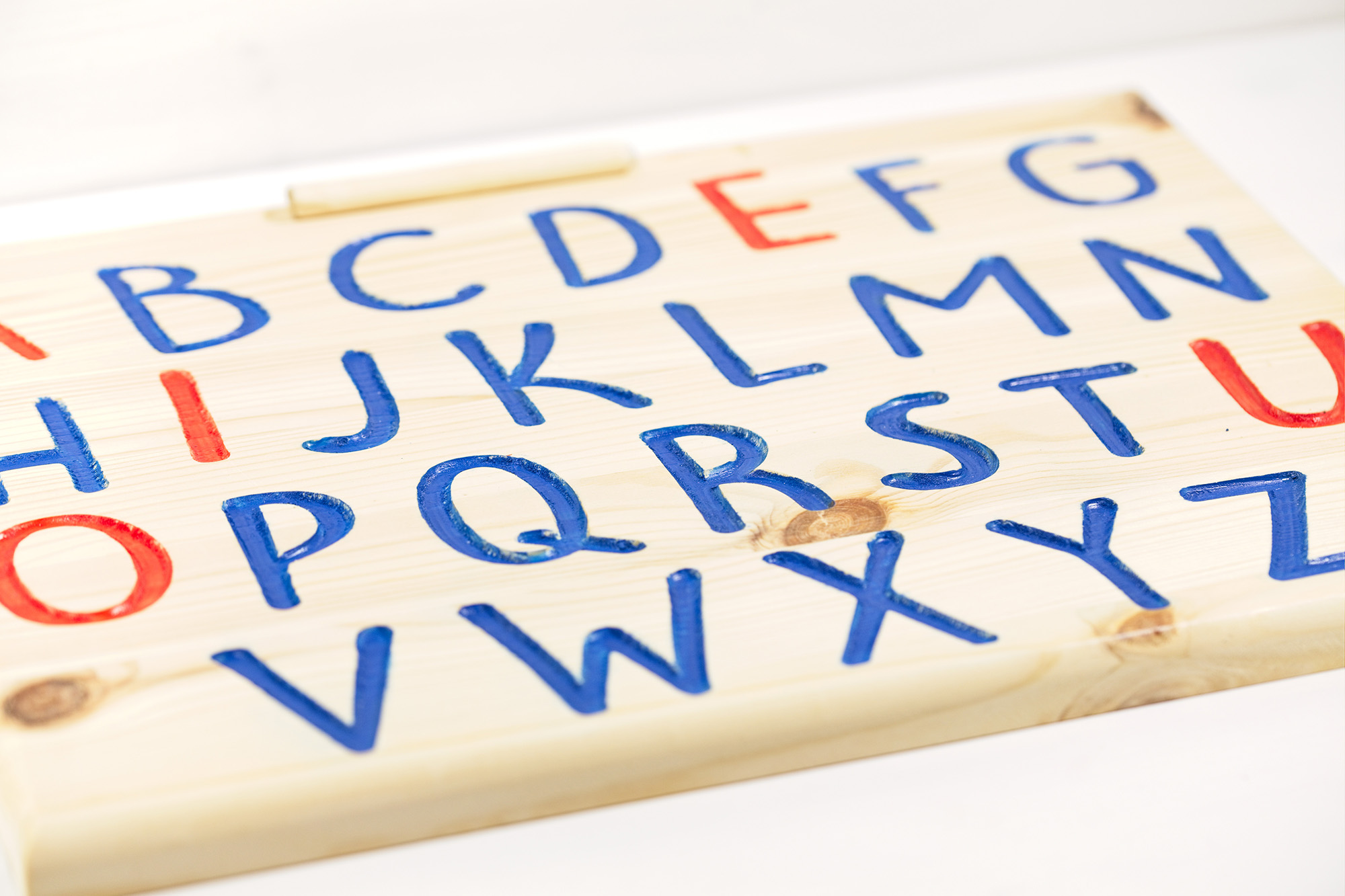 Tracing board - Alfabeto da ricalcare in legno