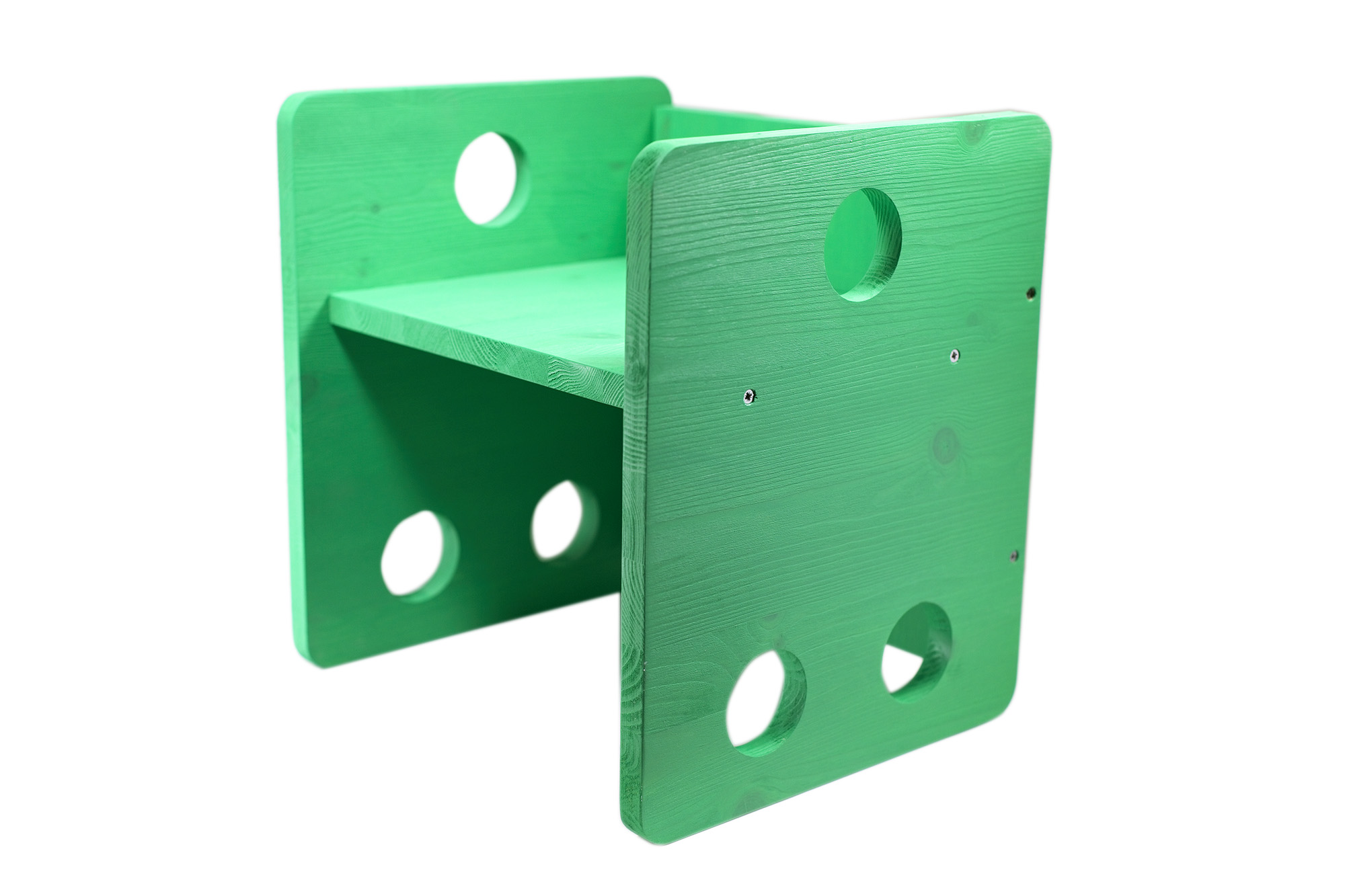 Sedia Cubo stile montessori verde