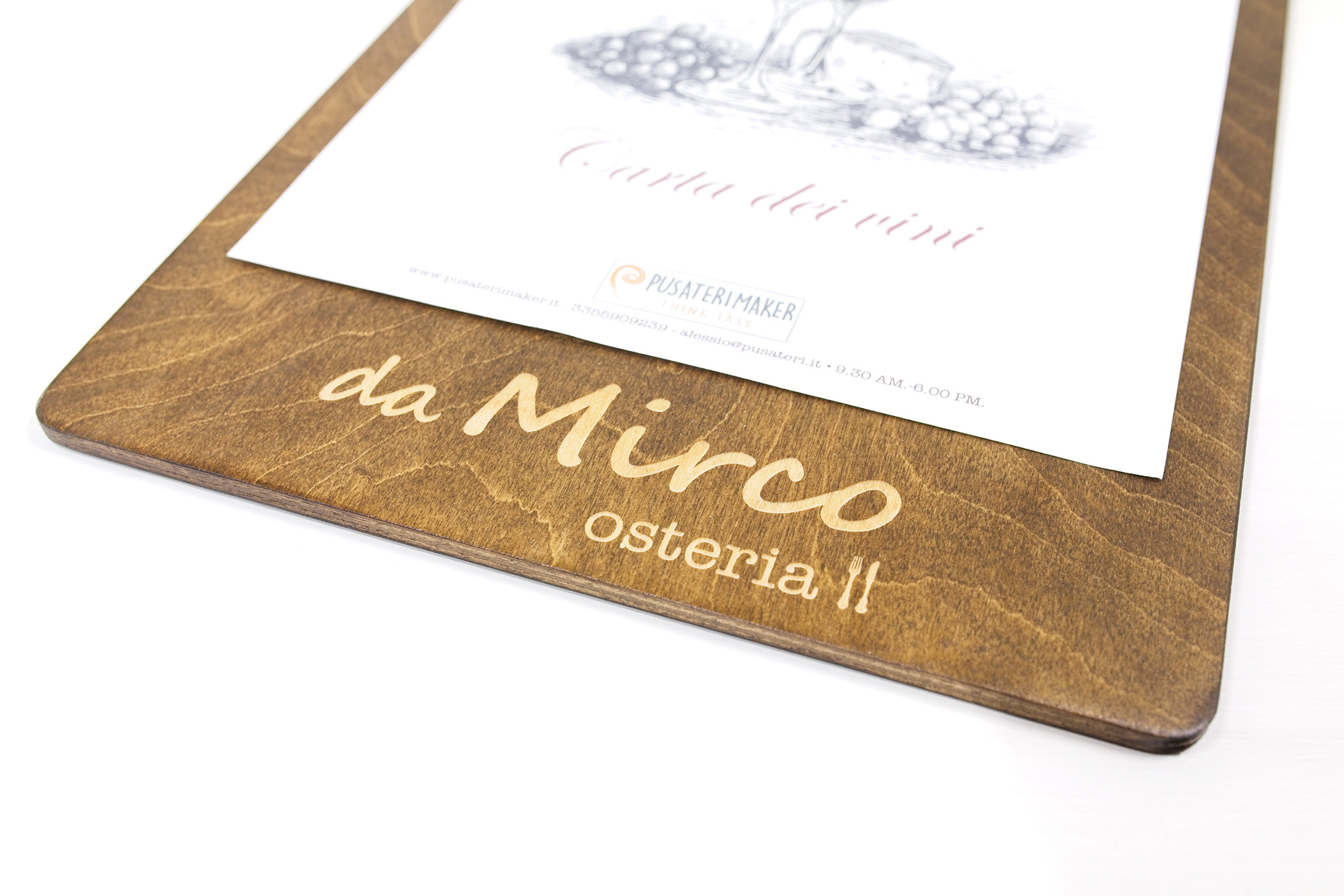 Portamenu Excelsior - Osteria da Mirco, Cork