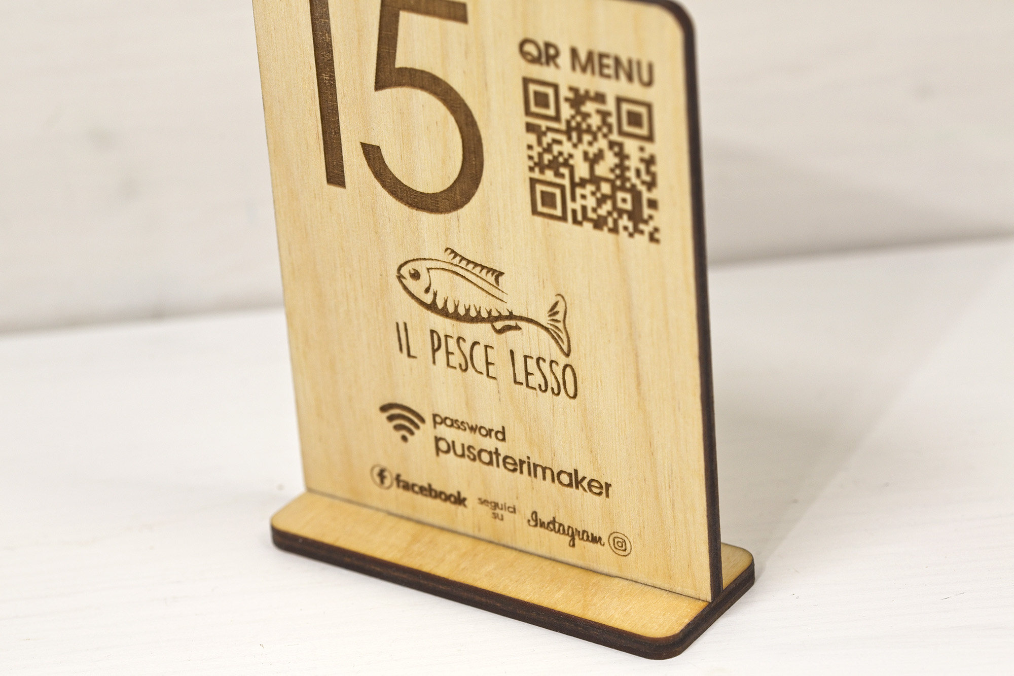 Avusa - Segnatavolo QR menu da tavolo