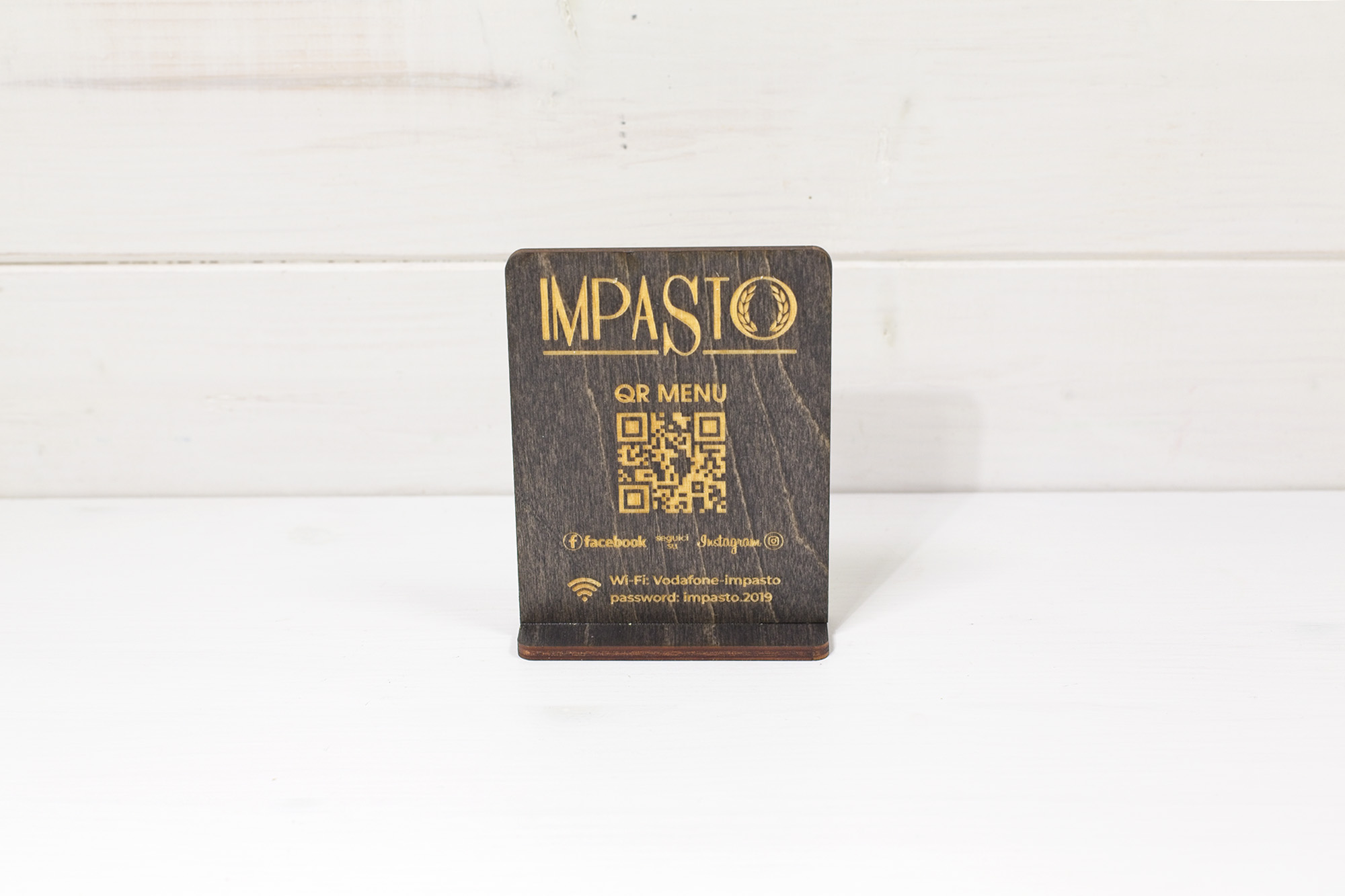 Avusa - Segnatavolo QR menu - Impasto