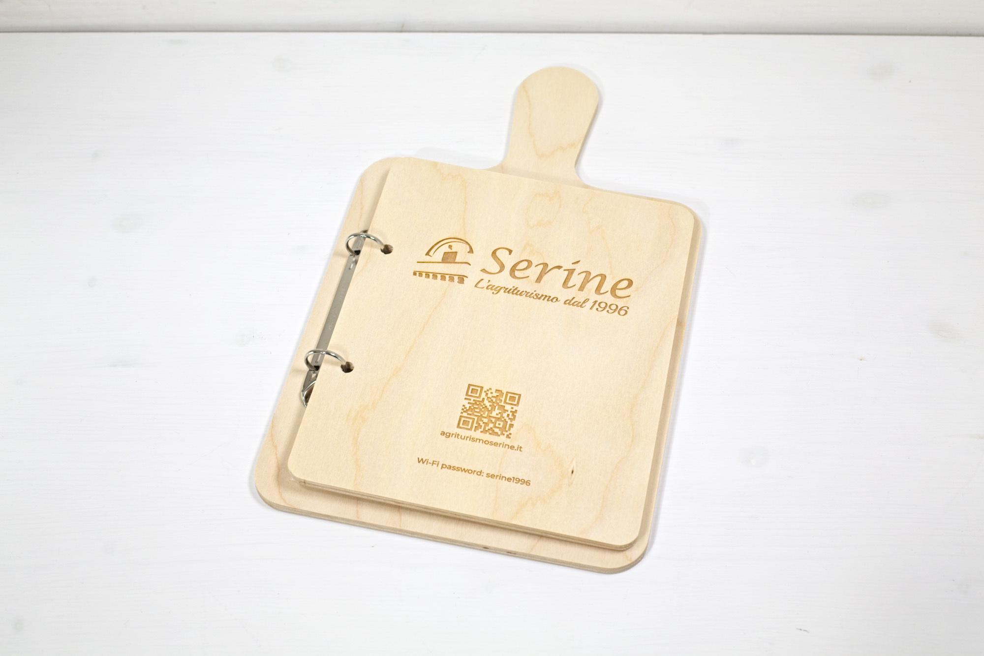 Portamenu Tagliere clipboard & anelli con buste