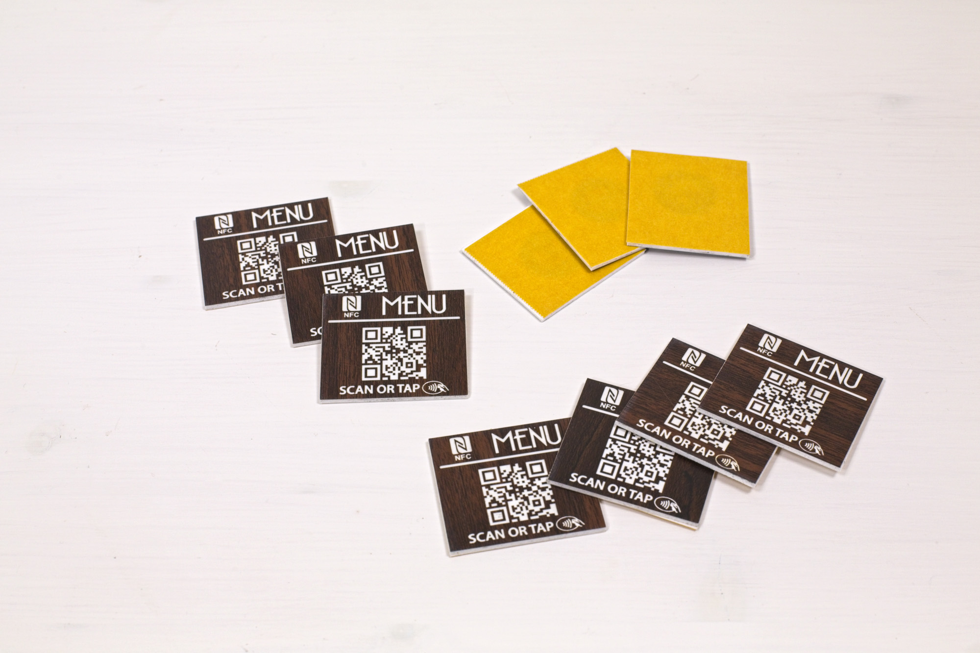 NFC-Square - Laminati con microchip per NFC e QR