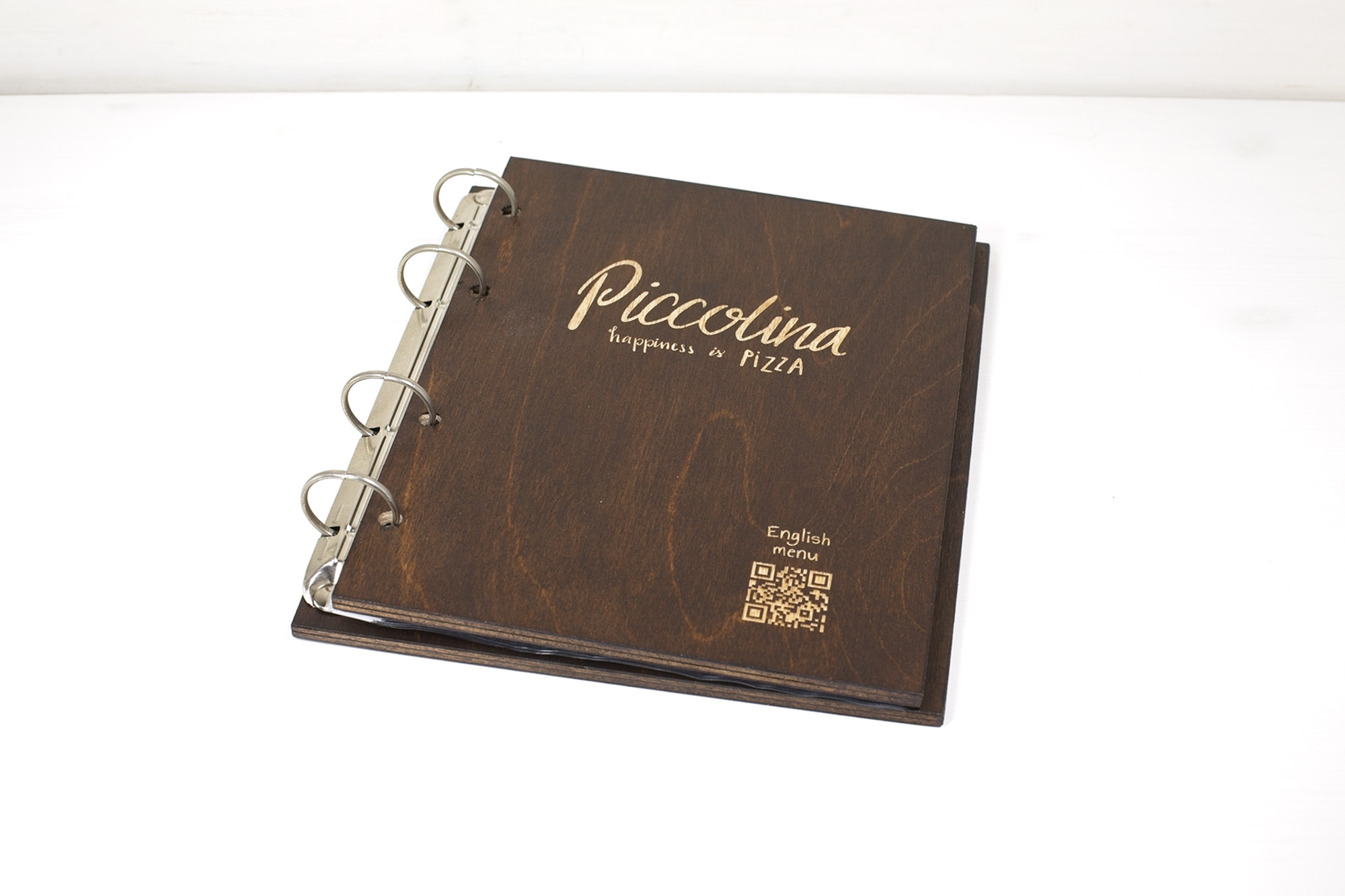 Papireto - Portamenu Piccolina Danimarca - legno noce mirto