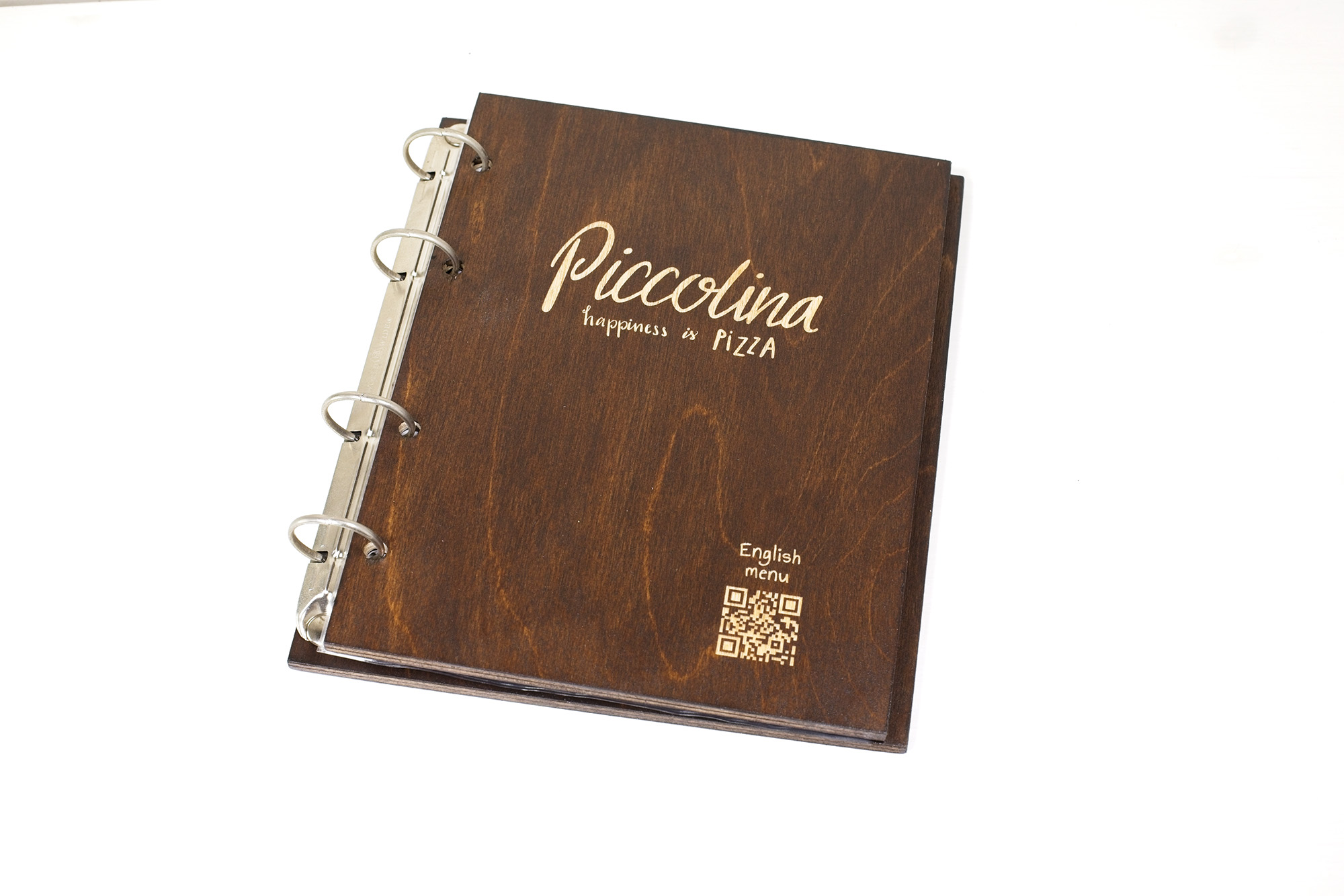 Papireto - Portamenu Piccolina Danimarca - legno noce mirto