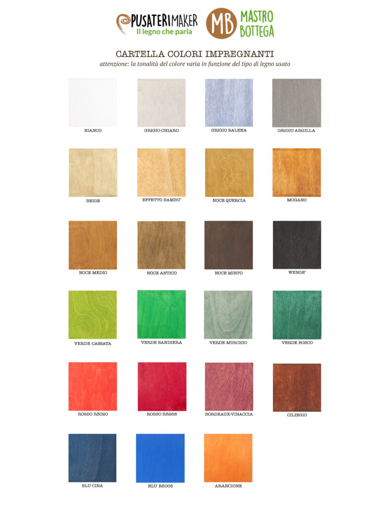 Pusateri Maker - Mastro Bottega - Cartella Colori - v.2026-03