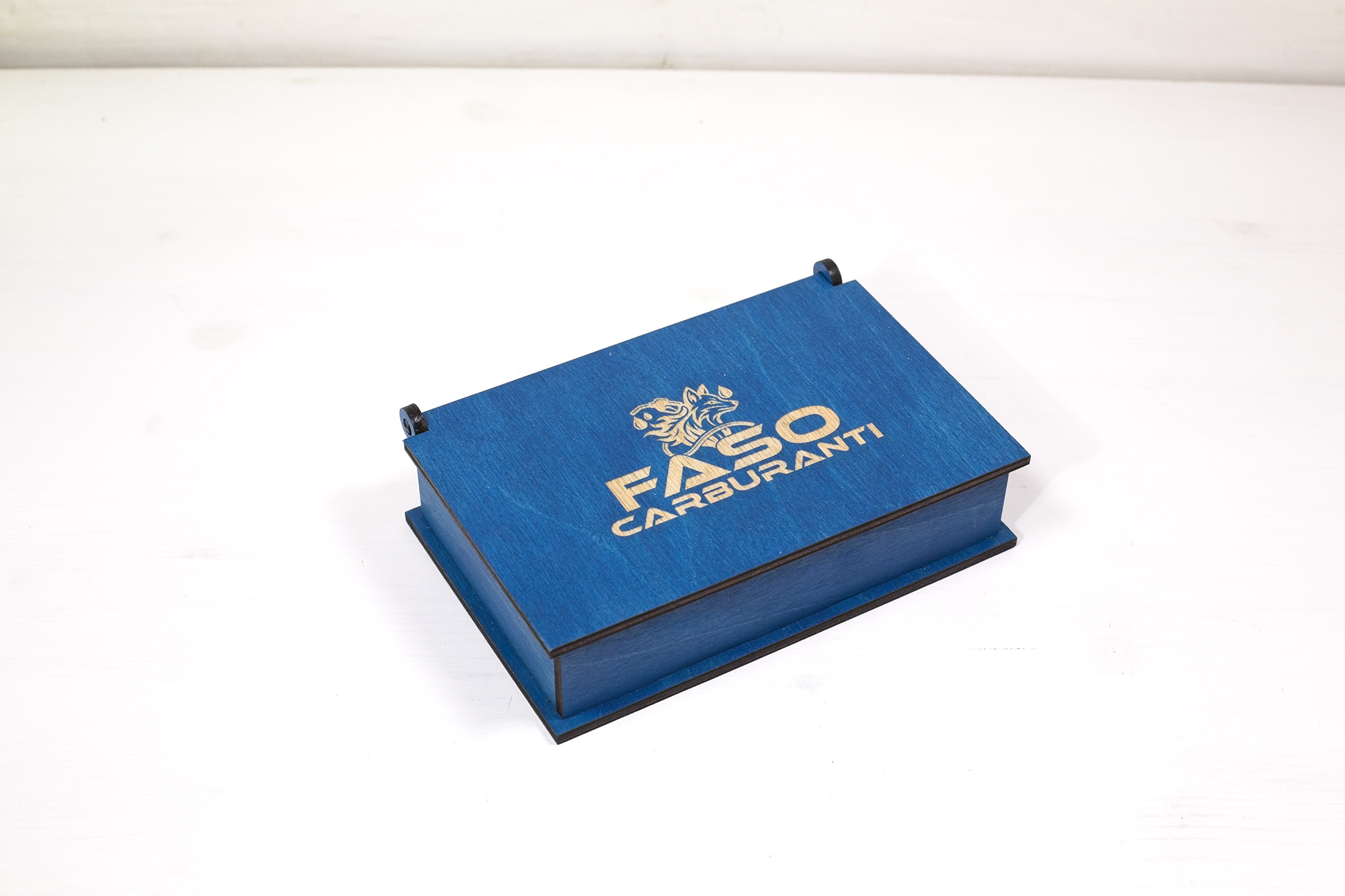 Sferracavallo Portaconto - Faso Carburanti legno blu cina